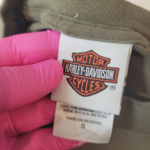 VTG Harley Davidson A-10 Warthog Tee Mens XS (Tag S) USA Bossier City - Picture 6 of 7